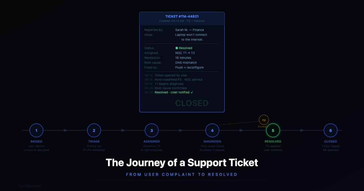 The Journey of a Support Ticket