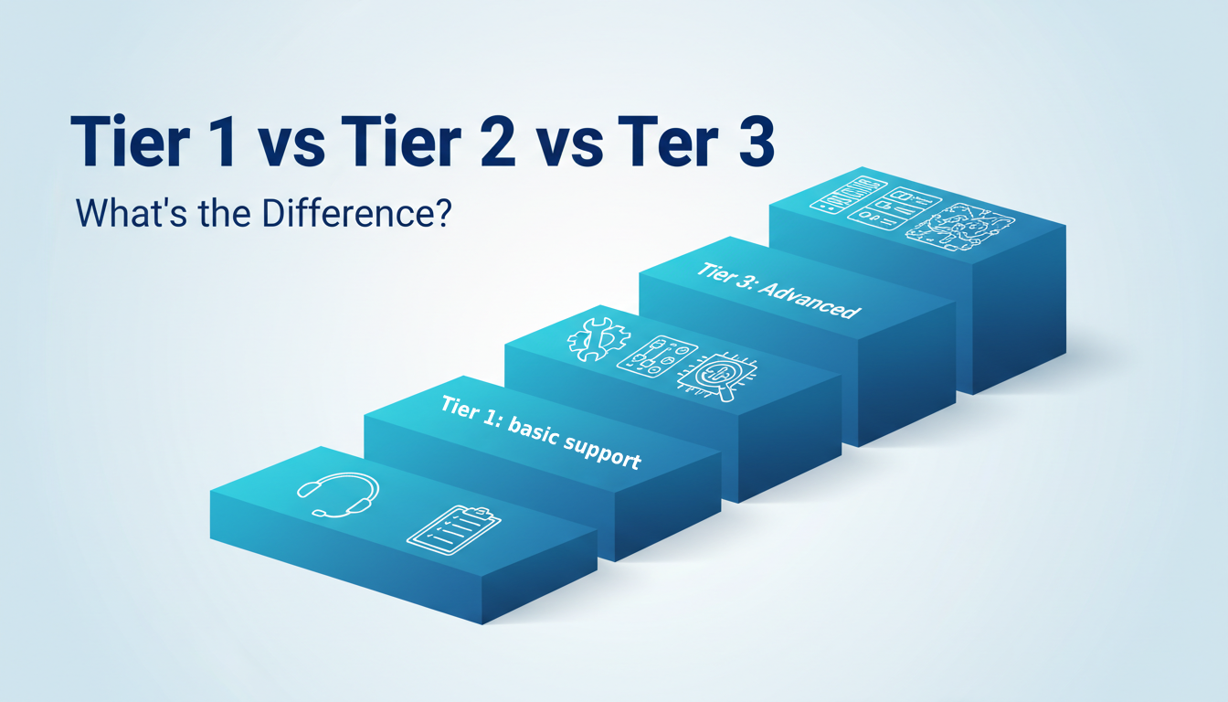 What Separates a Tier 1, Tier 2, and Tier 3 IT Support Technician?