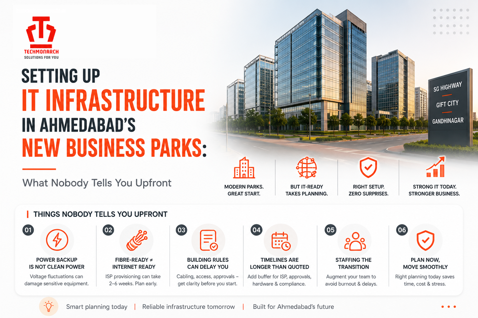 Setting Up IT Infrastructure in Ahmedabad’s New Business Parks: What Nobody Tells You Upfront