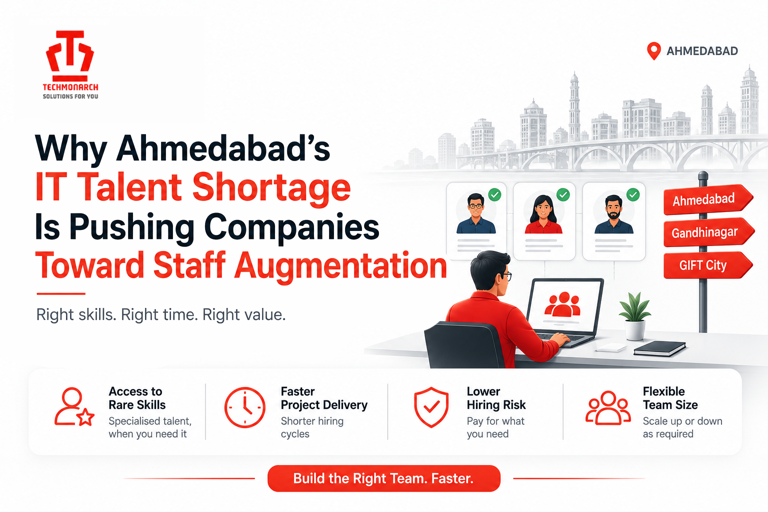 Why Ahmedabad’s IT Talent Shortage Is Pushing Companies Toward Staff Augmentation