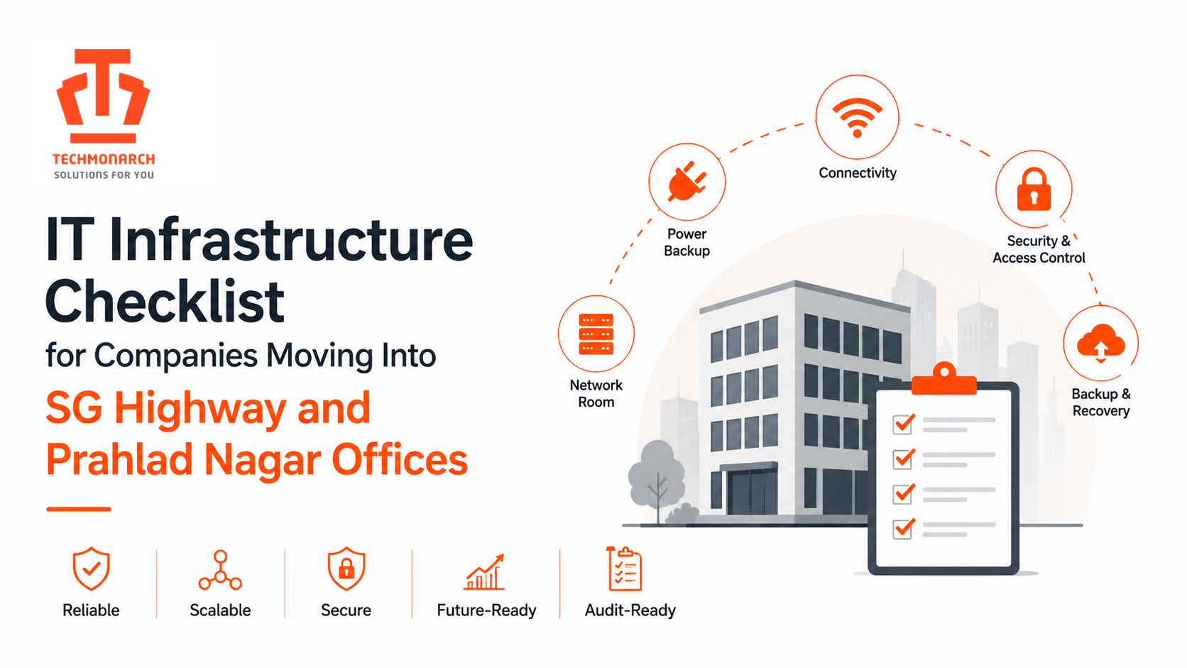 IT Infrastructure Checklist for Companies Moving Into SG Highway and Prahlad Nagar Offices
