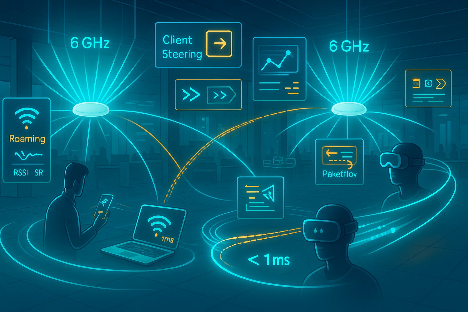 Optimizing Roaming and Low-Latency Handoffs in Aruba 6GHz Wi-Fi Deployments
