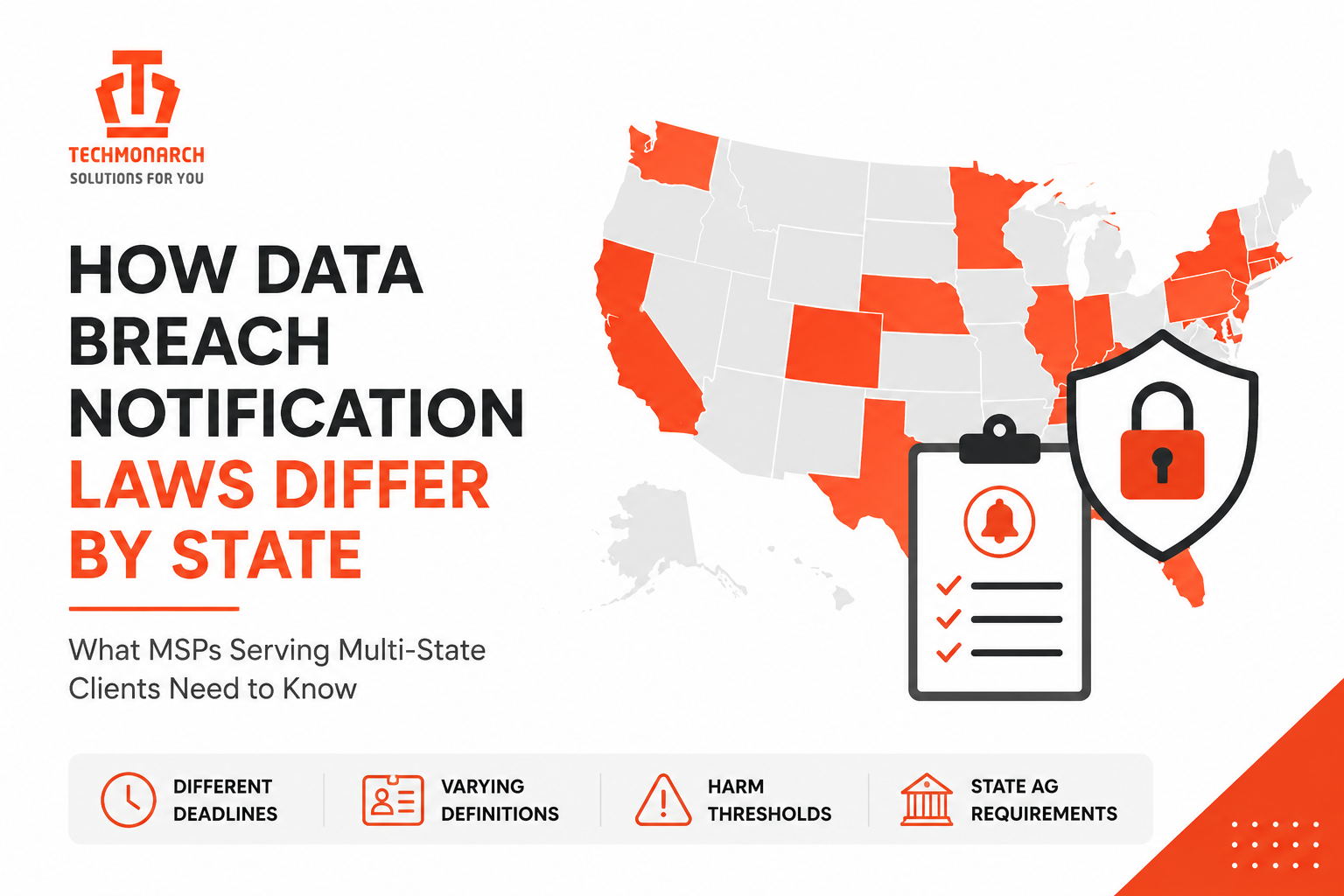 How Data Breach Notification Laws Differ by State — What MSPs Serving Multi-State Clients Need to Know