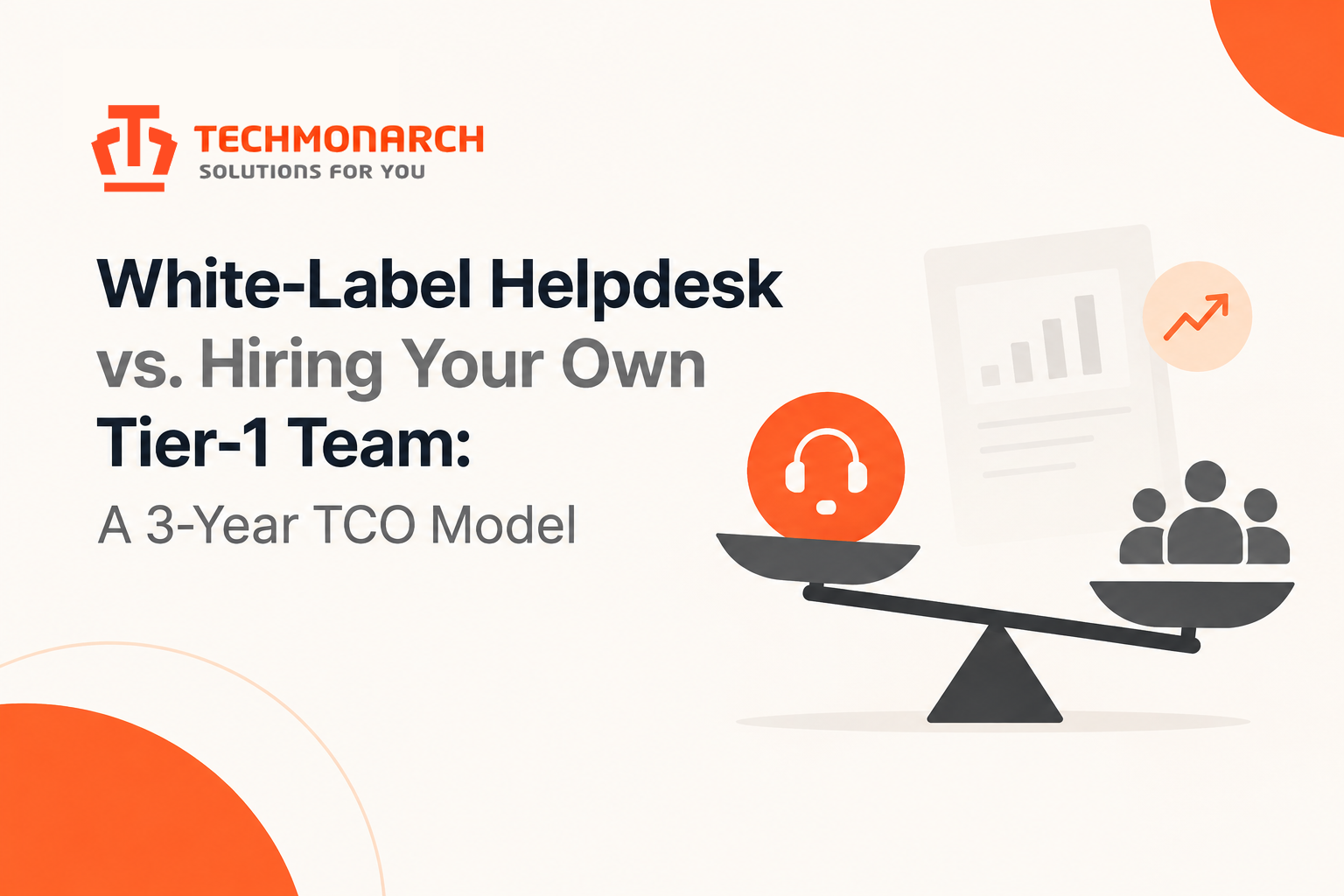 White-Label Helpdesk vs. Hiring Your Own Tier-1 Team: A 3-Year TCO Model